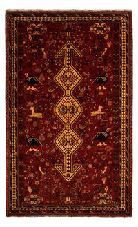 Tapis persan - Nomadic - 298 x 178 cm - rouge foncé