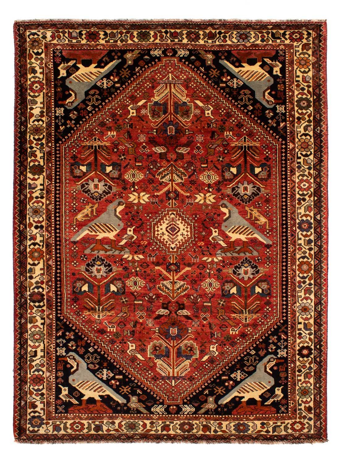 Tapis persan - Nomadic - 304 x 212 cm - rouge foncé