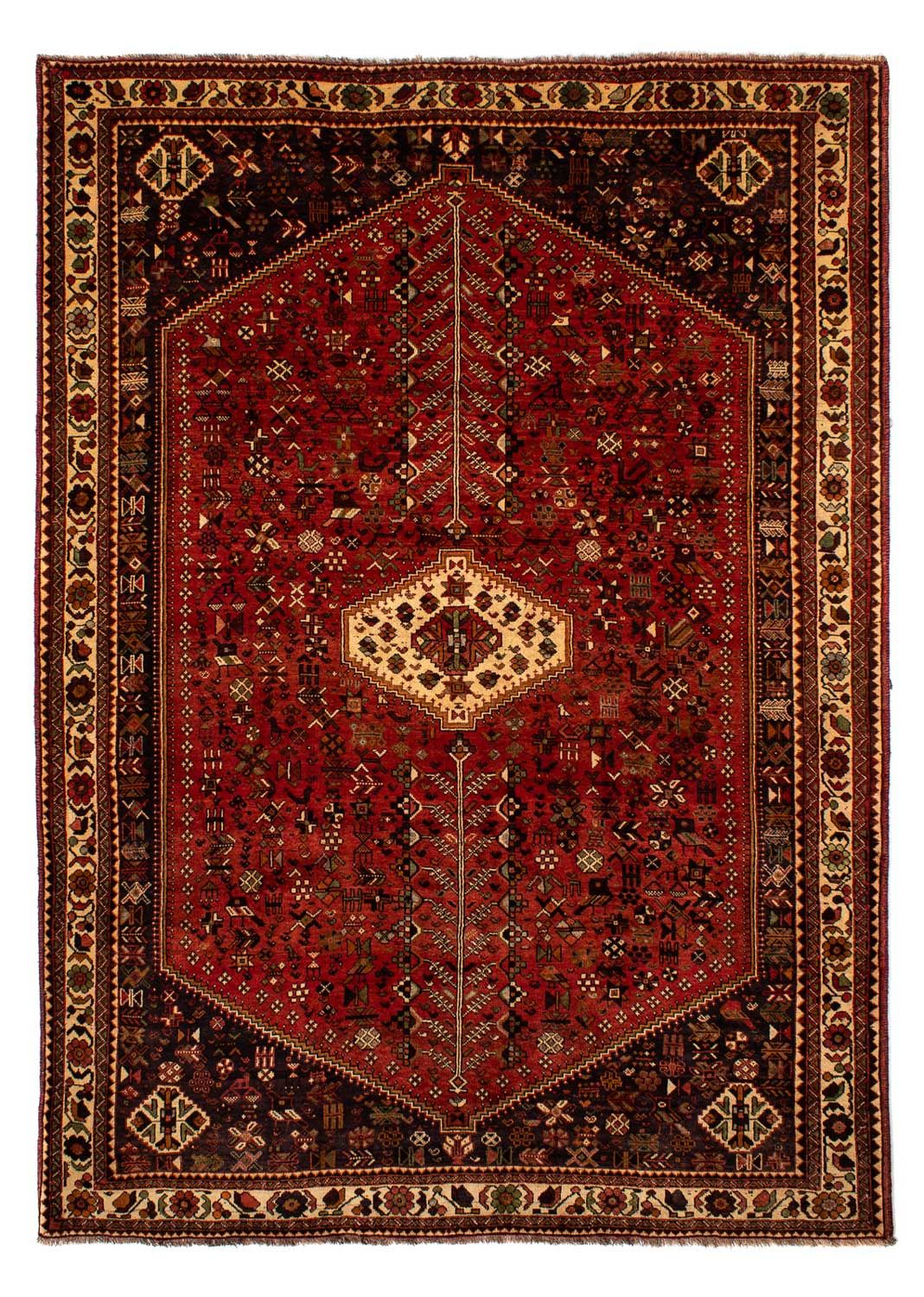 Tapis persan - Nomadic - 313 x 213 cm - rouge foncé