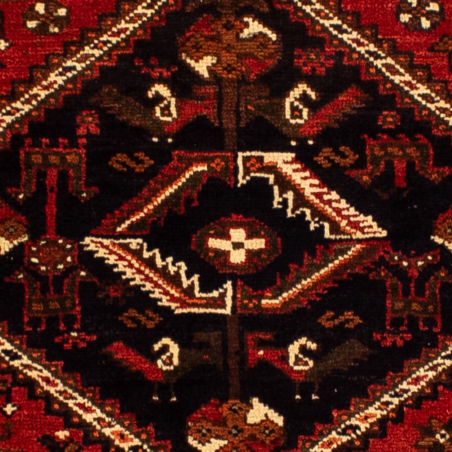 Tapis persan - Nomadic - 295 x 213 cm - rouge foncé