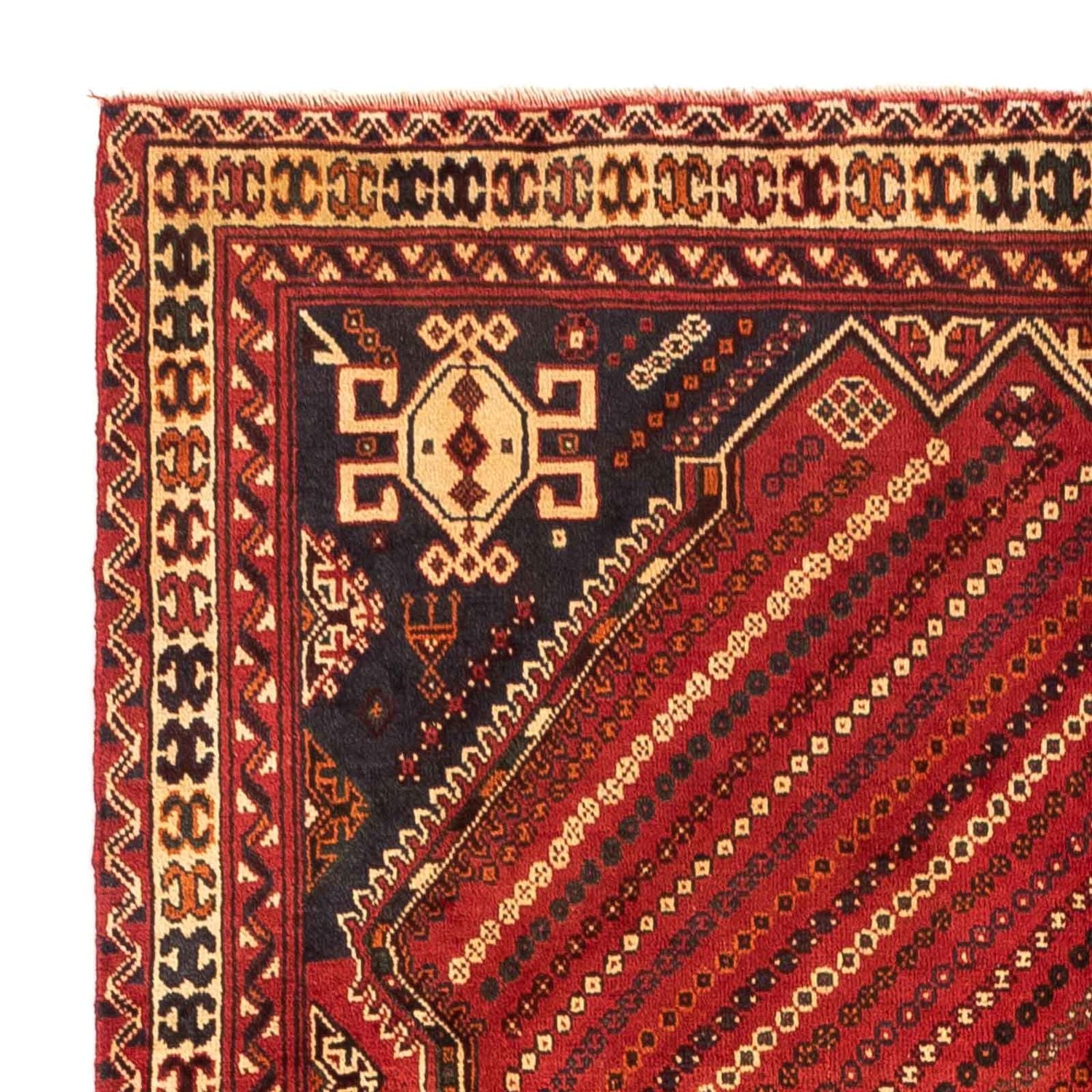 Tapis persan - Nomadic - 251 x 154 cm - rouge foncé