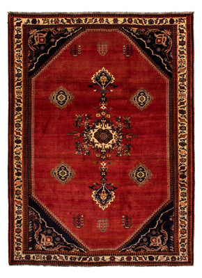 Tapis persan - Nomadic - 305 x 225 cm - rouge foncé