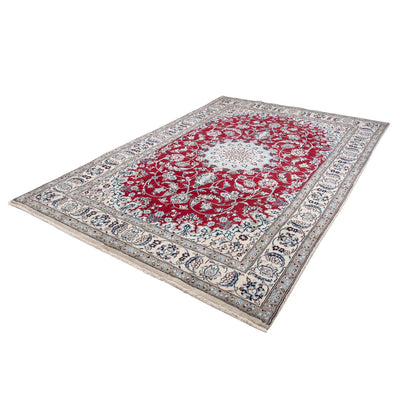 Tapis persan - Nain - 294 x 197 cm - rouge foncé