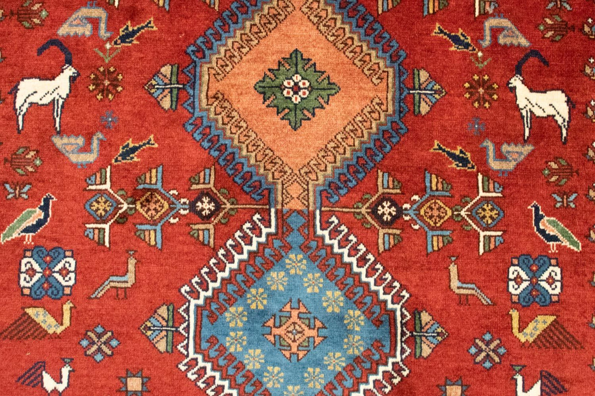Tapis persan - Nomadic - 223 x 140 cm - rouge