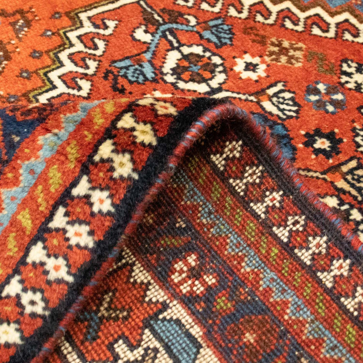 Tapis persan - Nomadic - 213 x 152 cm - rouge