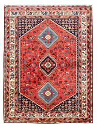 Tapis persan - Nomadic - 228 x 138 cm - rouge