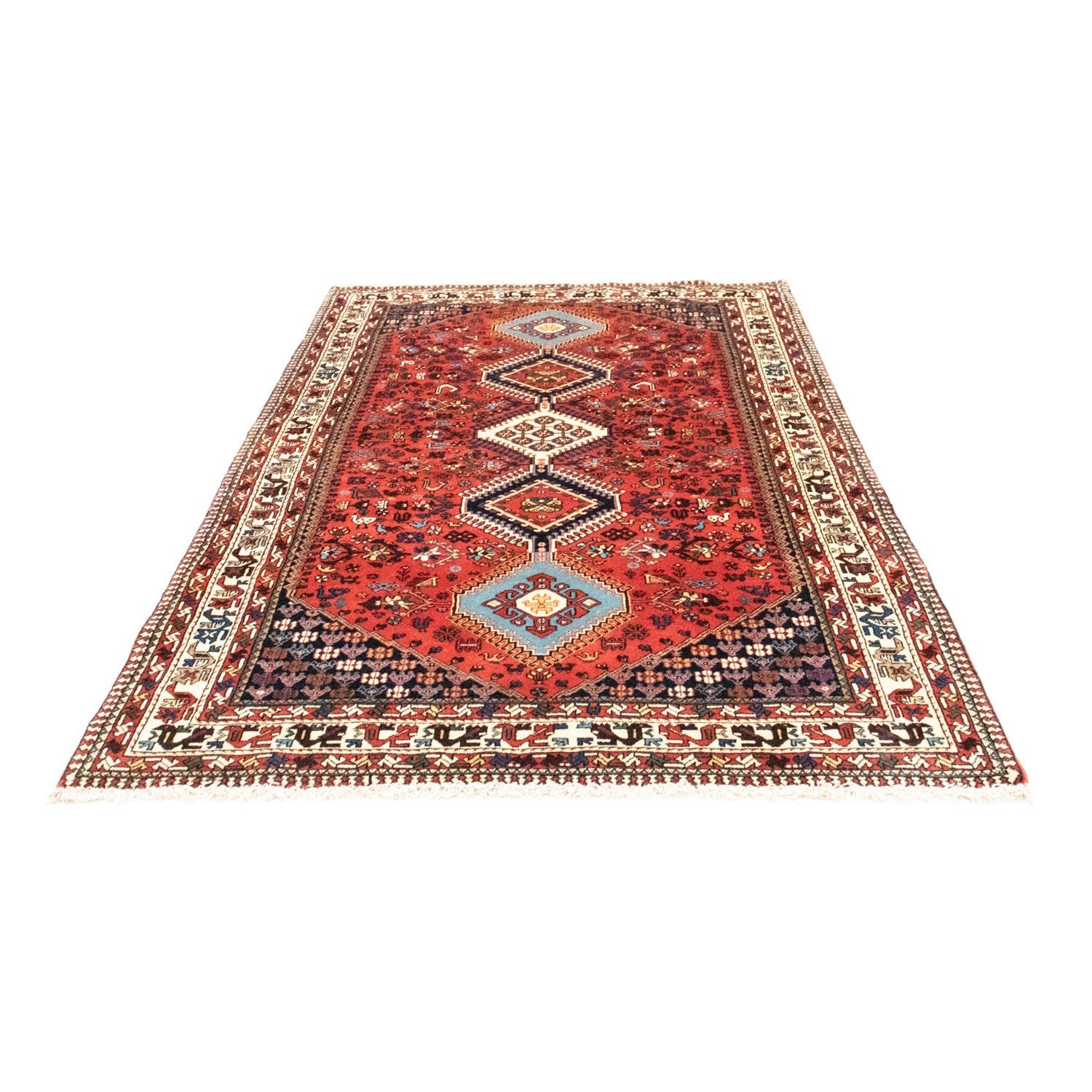 Tapis persan - Nomadic - 228 x 138 cm - rouge