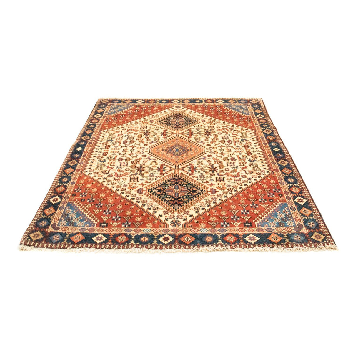 Tapis persan - Nomadic - 193 x 150 cm - beige