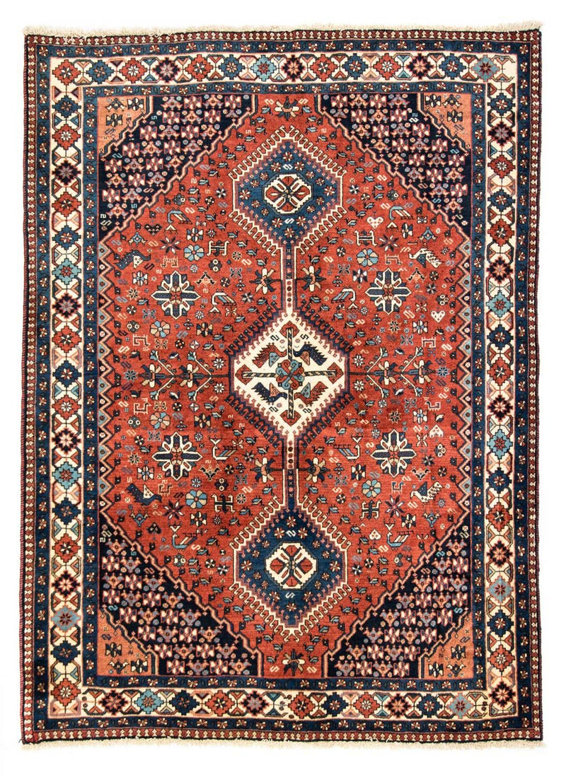 Tapis persan - Nomadic - 195 x 145 cm - rouge