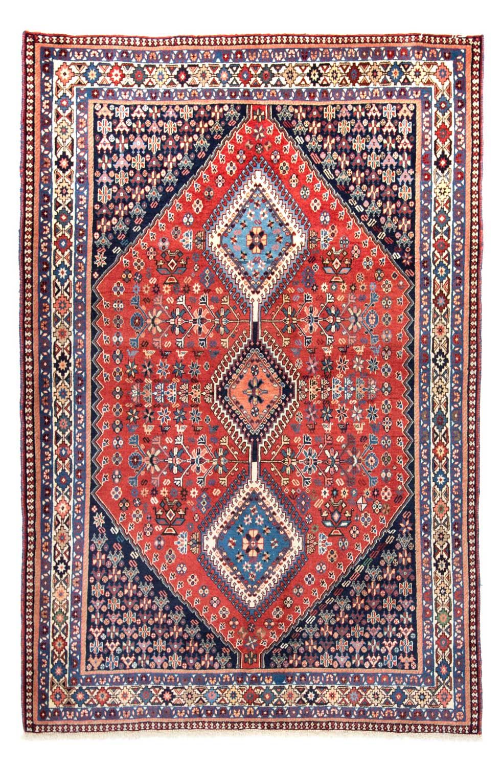 Tapis persan - Nomadic - 203 x 150 cm - rouge