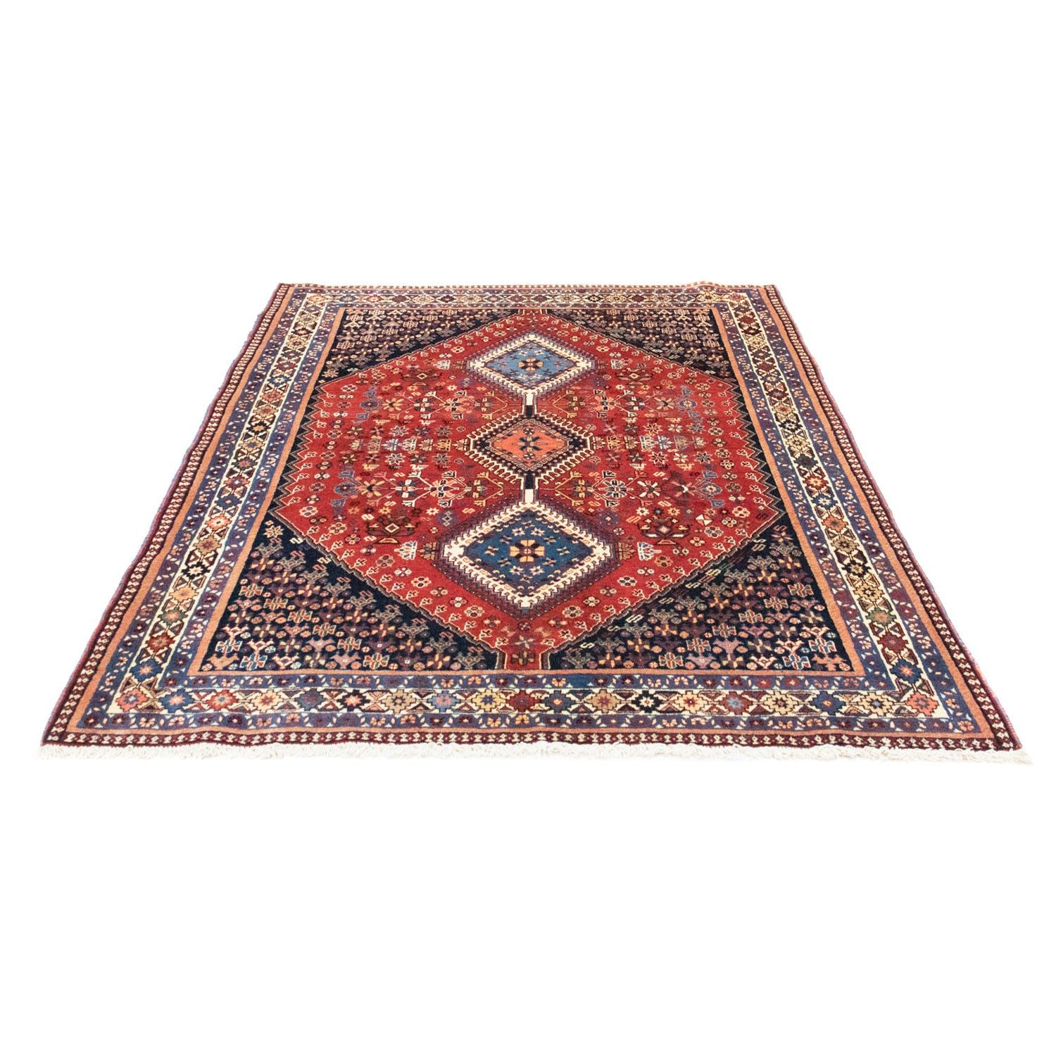 Tapis persan - Nomadic - 203 x 150 cm - rouge