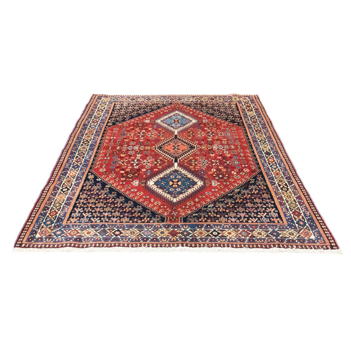 Tapis persan - Nomadic - 203 x 150 cm - rouge