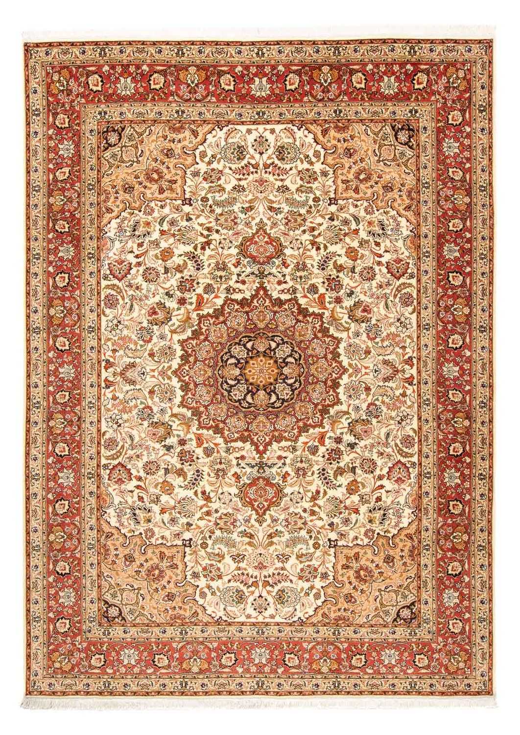 Tapis persan - Tabriz - Royal - 280 x 204 cm - beige