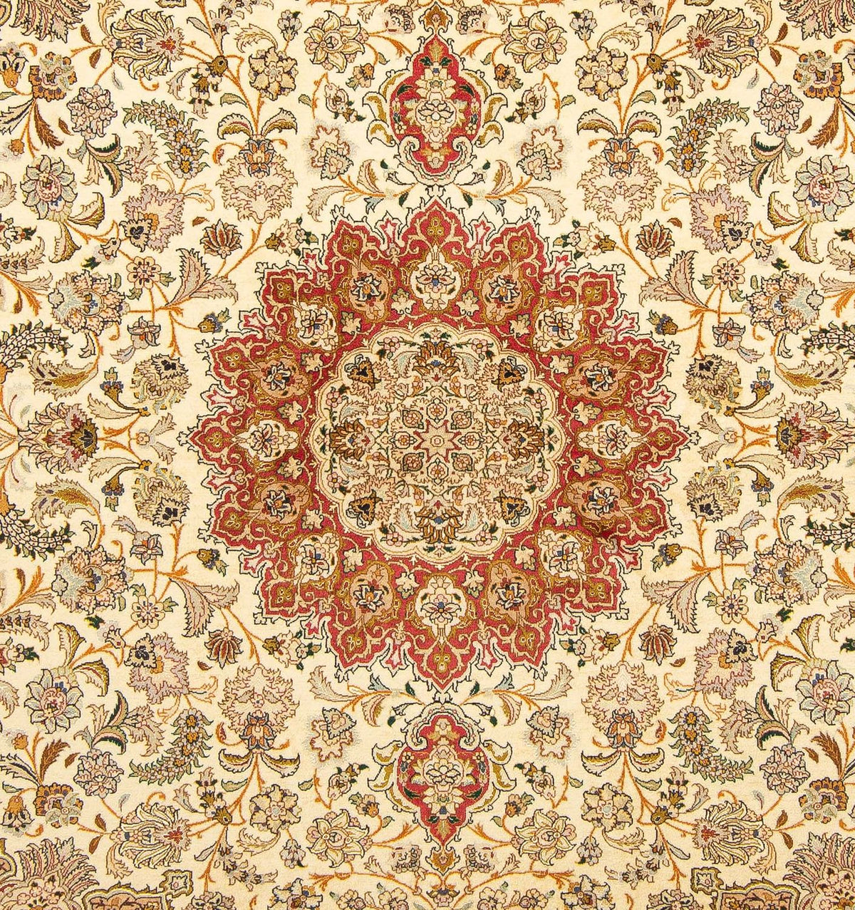 Tapis persan - Tabriz - Royal - 251 x 204 cm - beige