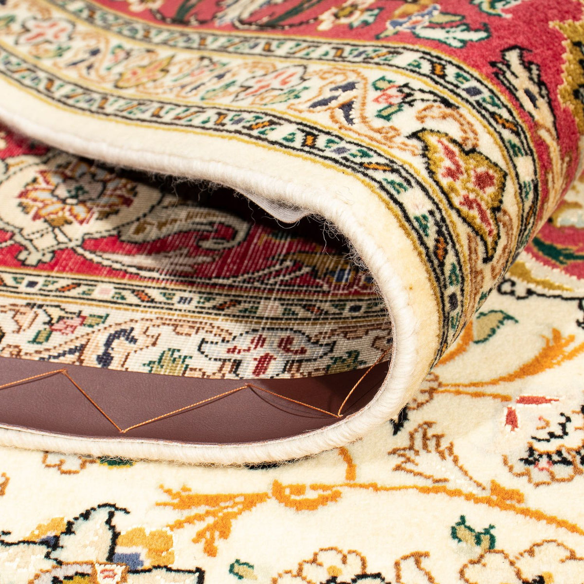 Tapis persan - Tabriz - Royal - 251 x 204 cm - beige