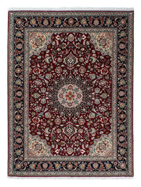 Tapis persan - Tabriz - Royal - 196 x 155 cm - rouge foncé