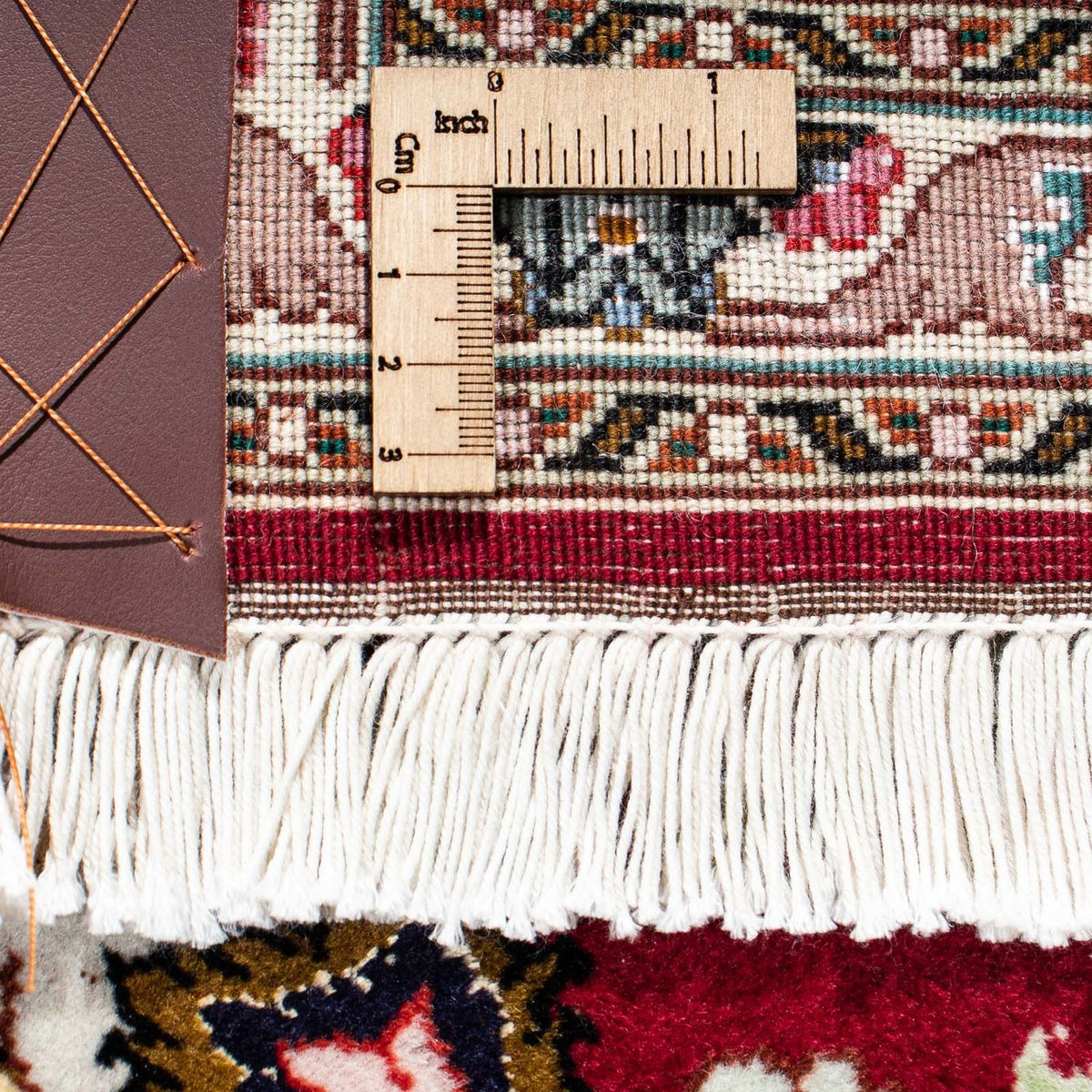 Tapis persan - Tabriz - Royal - 196 x 155 cm - rouge foncé