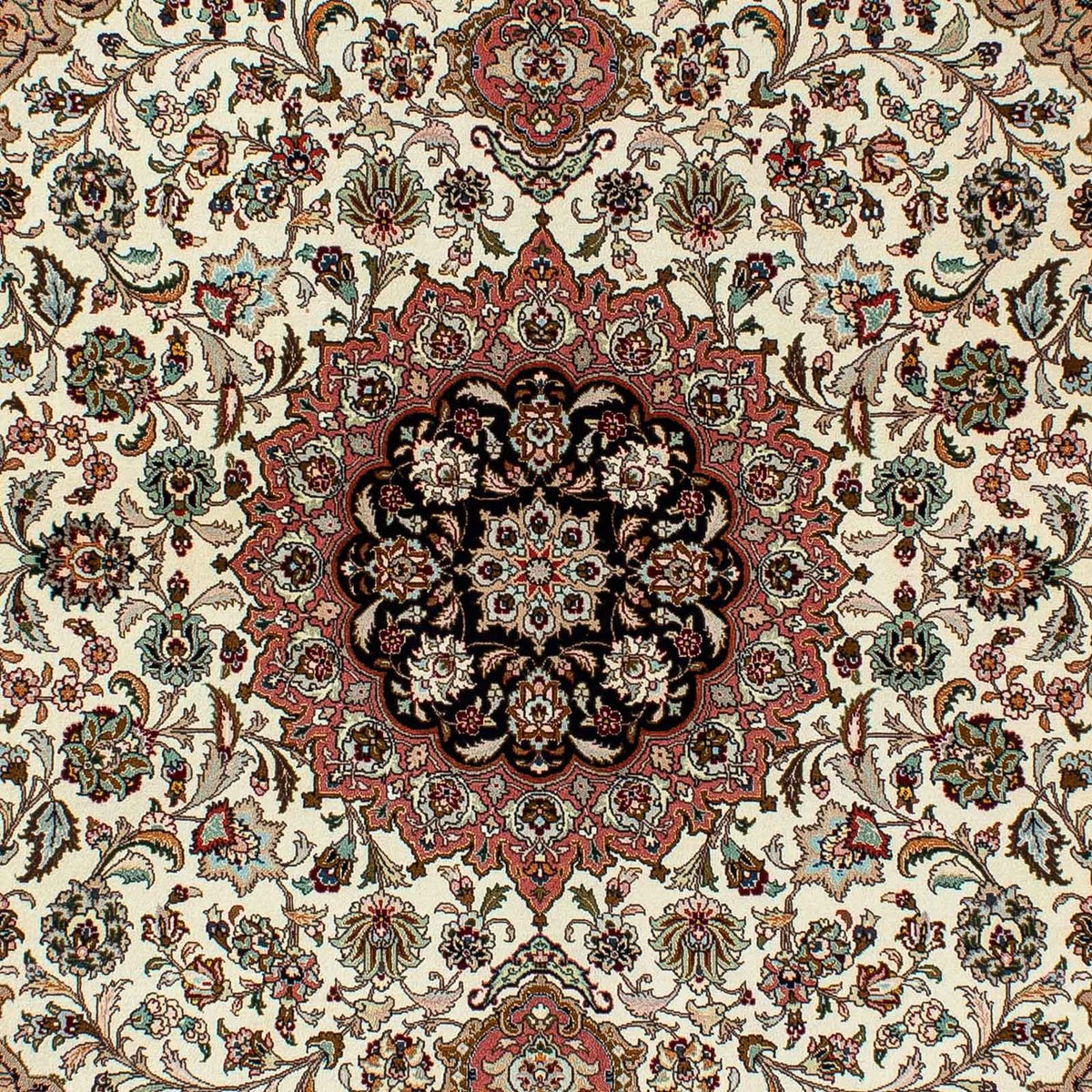 Tapis persan - Tabriz - Royal - 204 x 154 cm - beige