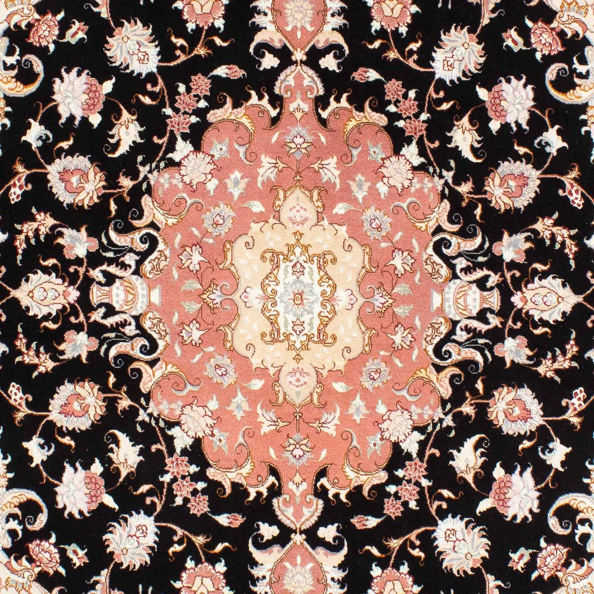 Tapis persan - Tabriz - Royal - 233 x 173 cm - bleu foncé