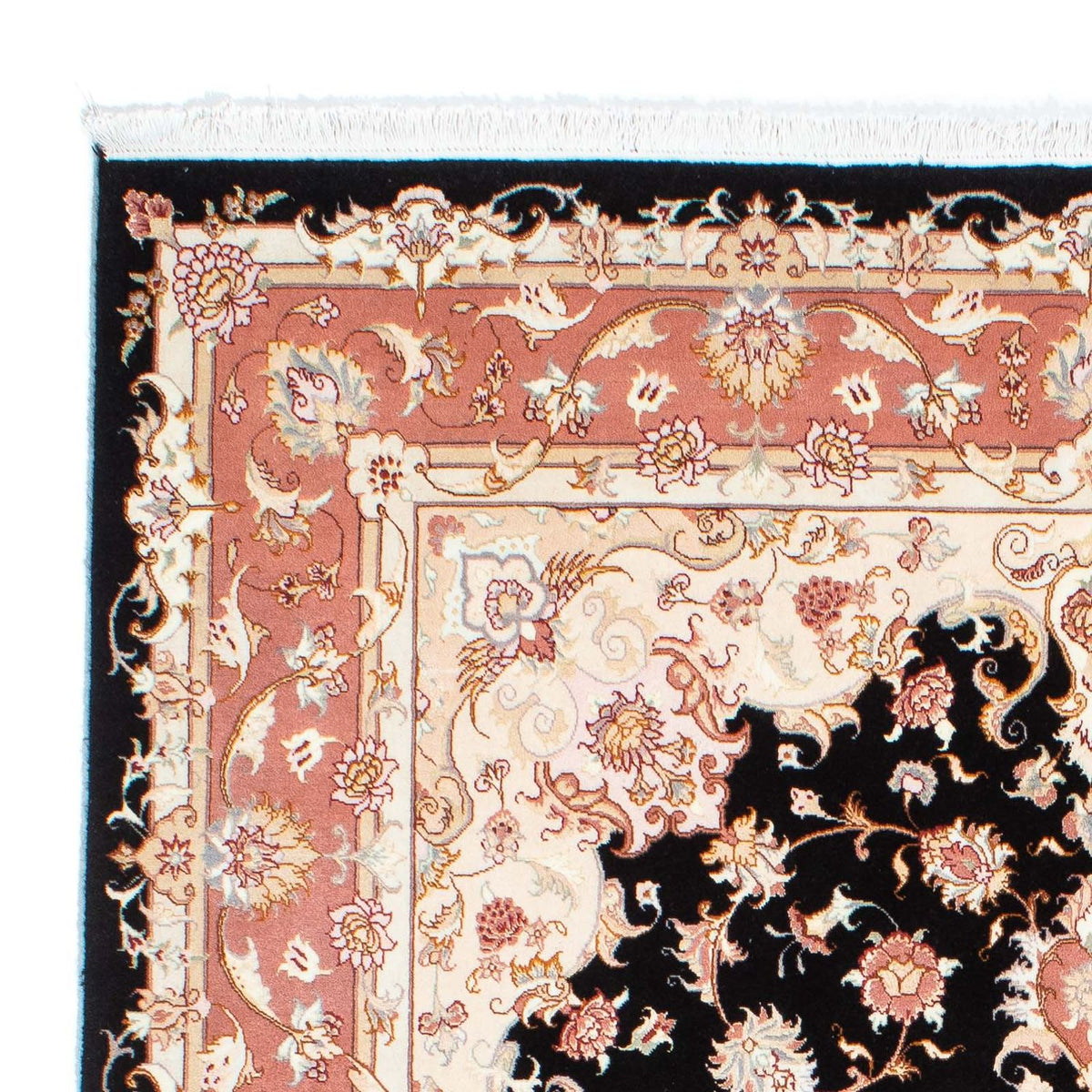 Tapis persan - Tabriz - Royal - 233 x 173 cm - bleu foncé