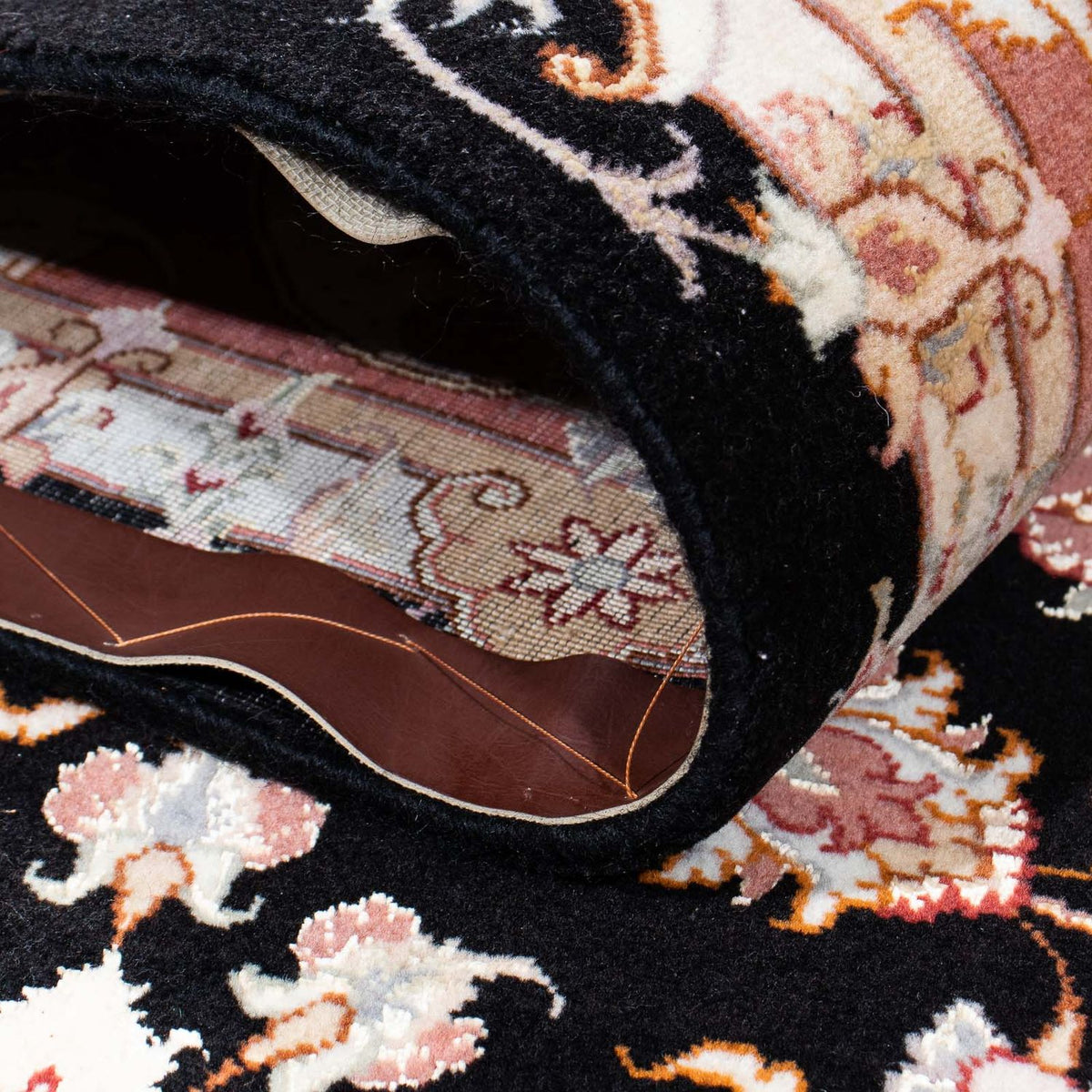 Tapis persan - Tabriz - Royal - 233 x 173 cm - bleu foncé