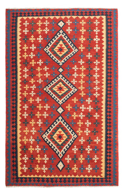 Tapis Kelim - Oriental - 307 x 199 cm - rouge