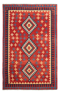 Tapis Kelim - Oriental - 314 x 204 cm - rouge