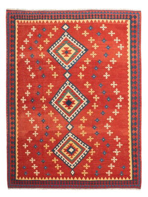 Tapis Kelim - Oriental - 271 x 215 cm - rouge