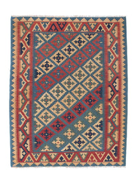 Tapis Kelim - Oriental - 166 x 127 cm - bleu
