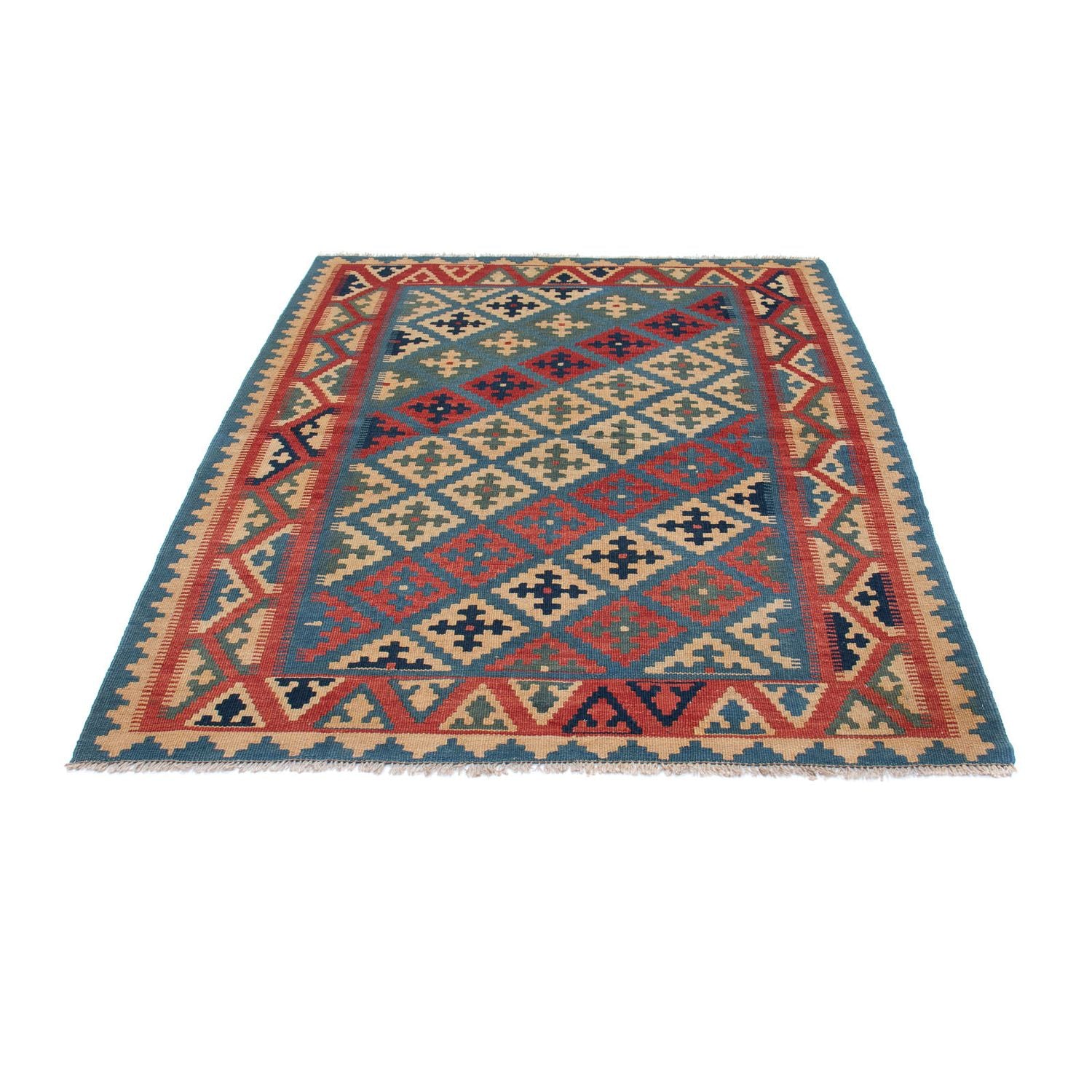 Tapis Kelim - Oriental - 166 x 127 cm - bleu