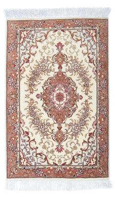 Tapis persan - Tabriz - Royal - 93 x 61 cm - beige