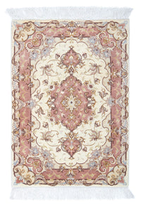 Tapis persan - Tabriz - Royal - 89 x 62 cm - beige