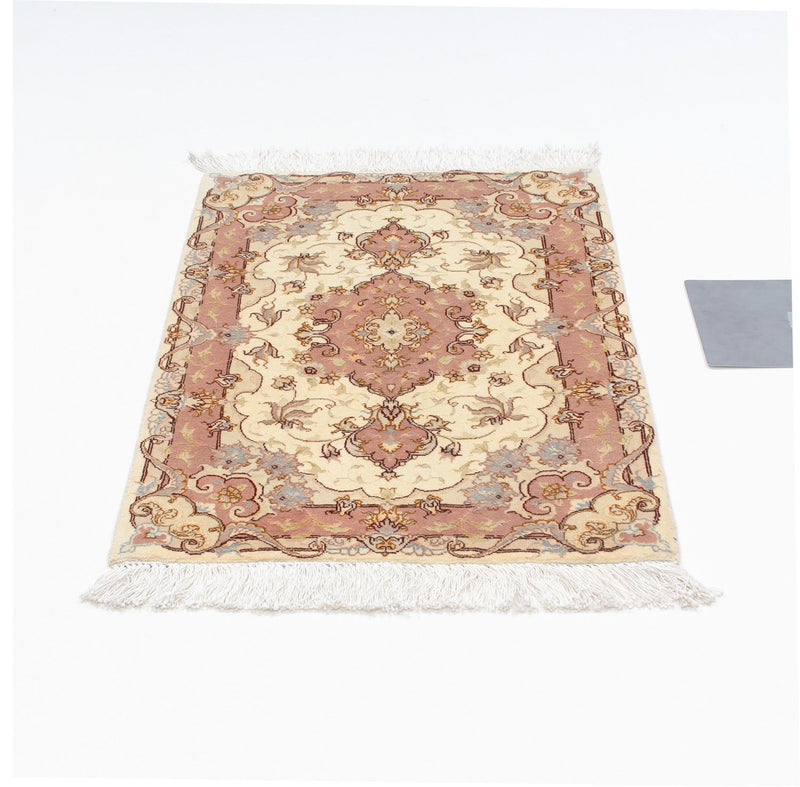 Tapis persan - Tabriz - Royal - 89 x 62 cm - beige