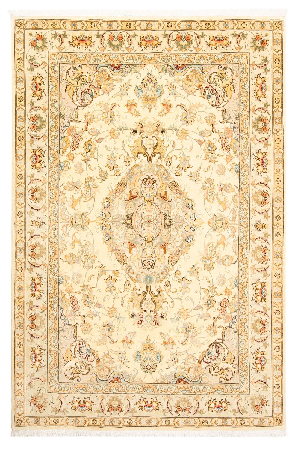 Tapis persan - Tabriz - Royal - 307 x 198 cm - beige