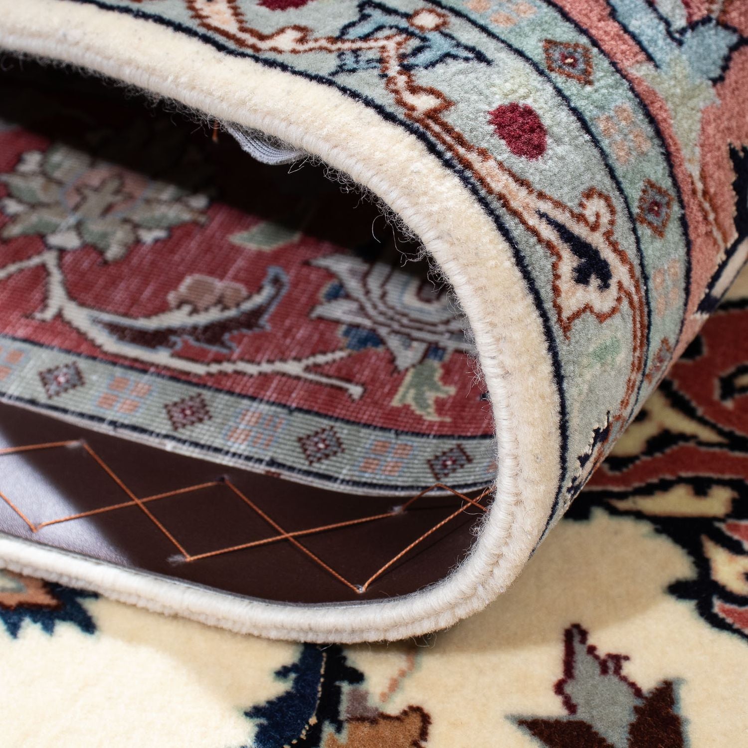 Tapis persan - Tabriz - Royal - 193 x 158 cm - beige