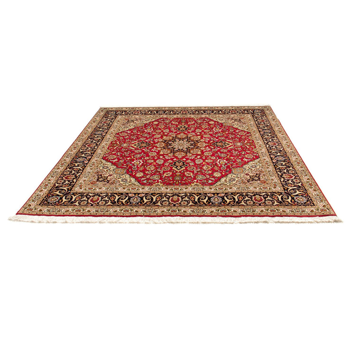 Tapis persan - Tabriz - Royal carré  - 203 x 203 cm - rouge