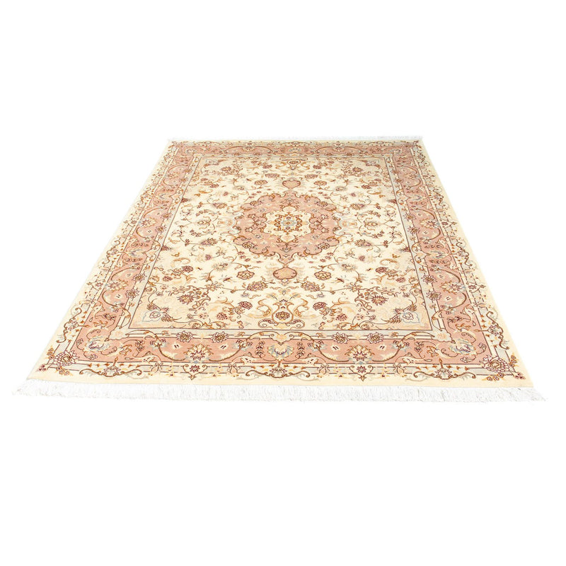Tapis persan - Tabriz - Royal - 196 x 149 cm - beige