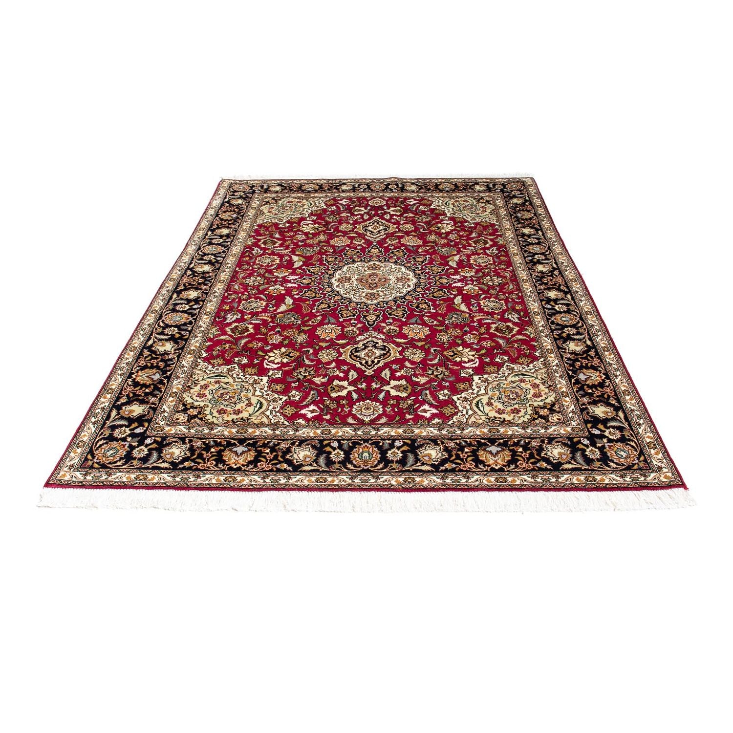 Tapis persan - Tabriz - Royal - 213 x 152 cm - rouge foncé