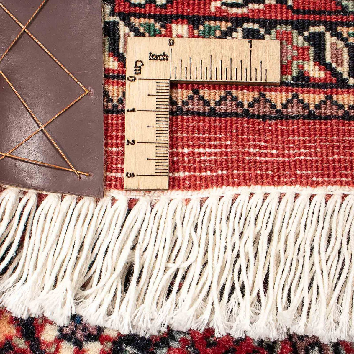 Tapis persan - Bidjar - 217 x 140 cm - rouge clair