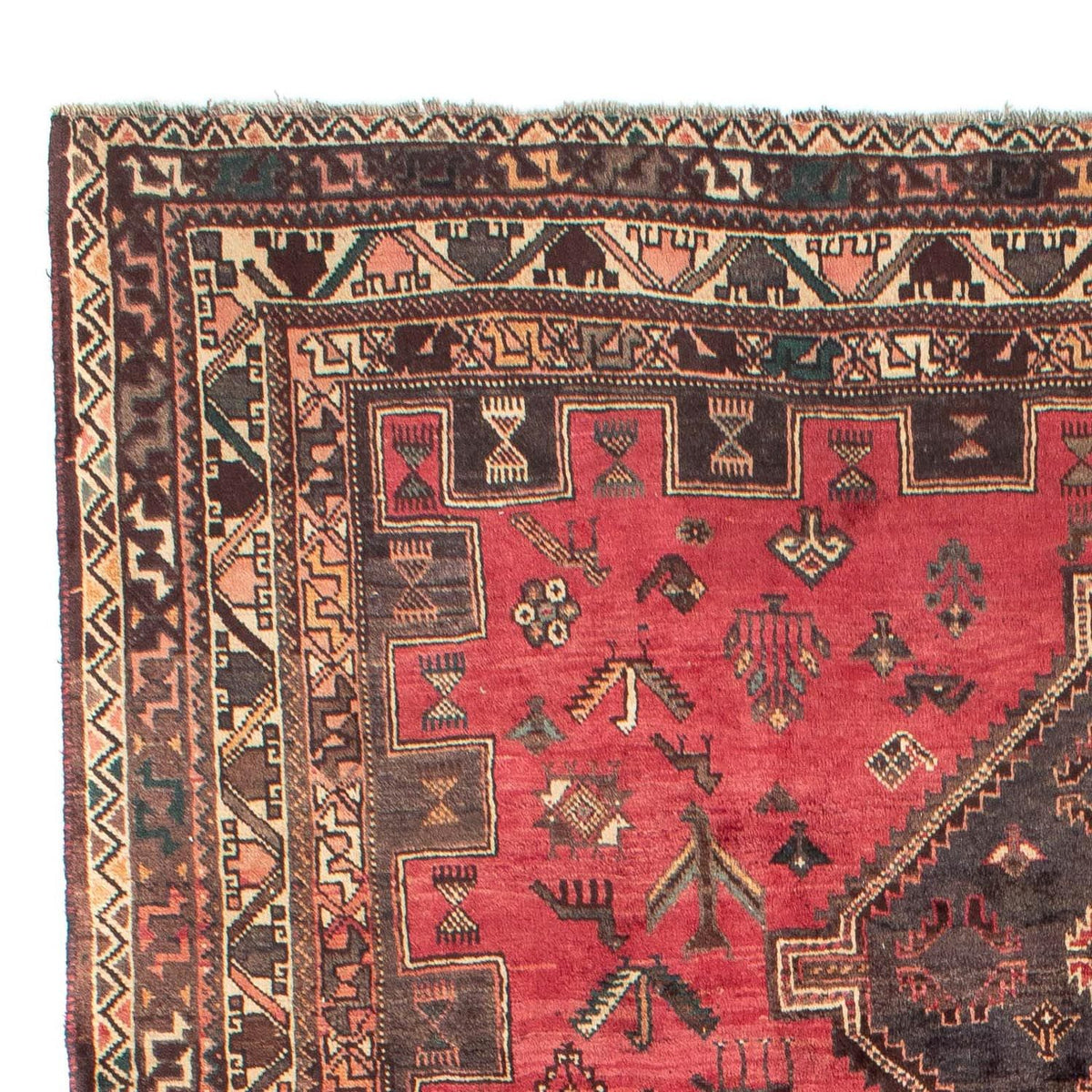 Tapis persan - Nomadic - 294 x 217 cm - rouge