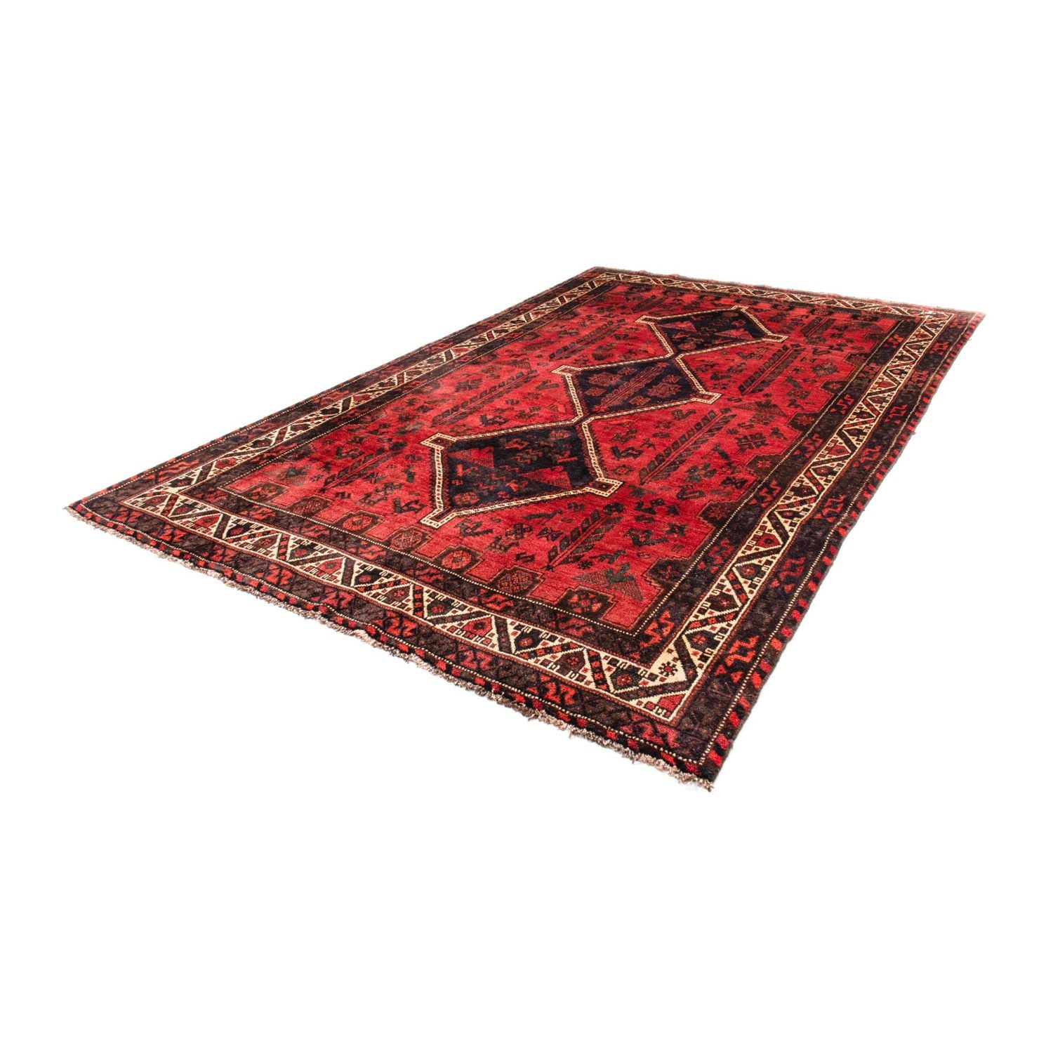 Tapis persan - Nomadic - 318 x 206 cm - rouge