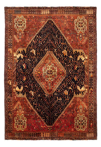 Tapis persan - Nomadic - 241 x 157 cm - bleu foncé
