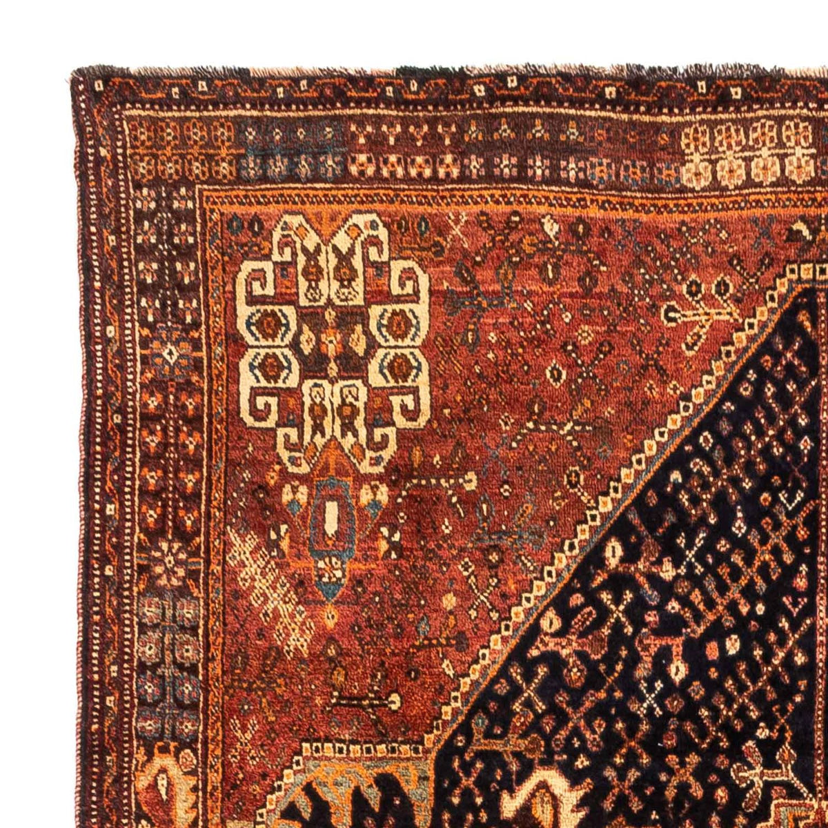 Tapis persan - Nomadic - 241 x 157 cm - bleu foncé