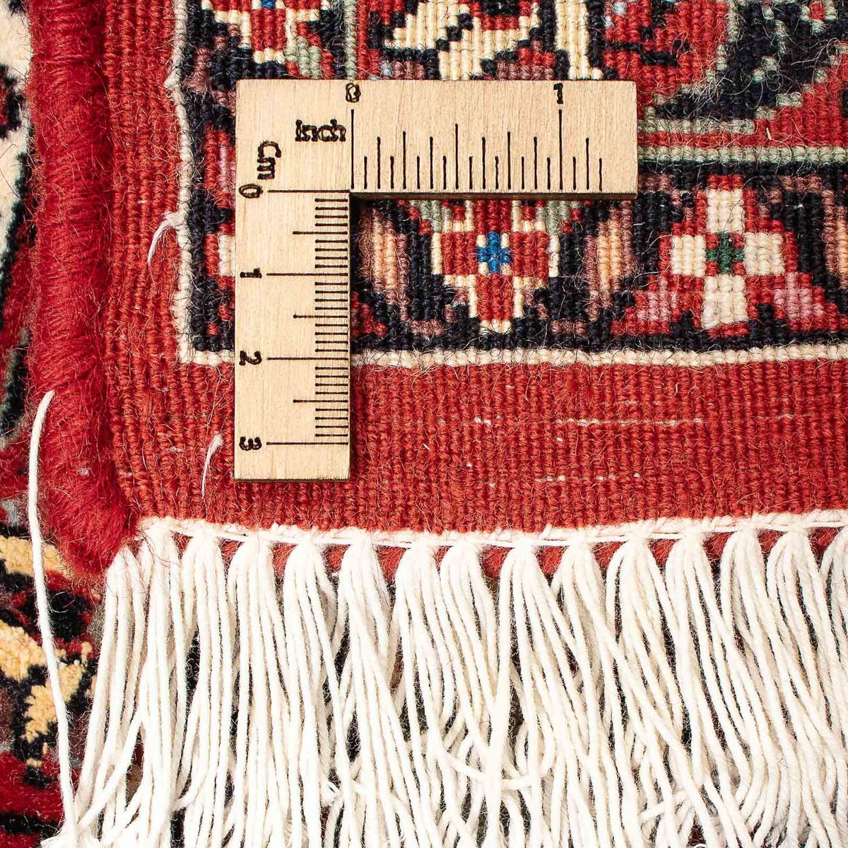 Tapis persan - Bidjar - 233 x 140 cm - rouge foncé