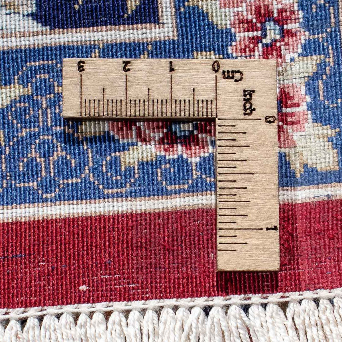 Tapis persan - Ghom - 82 x 57 cm - rouge foncé