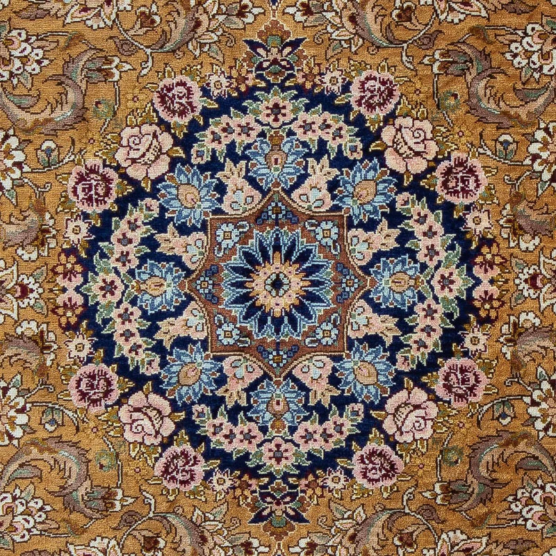 Tapis persan - Ghom - 91 x 62 cm - bleu foncé