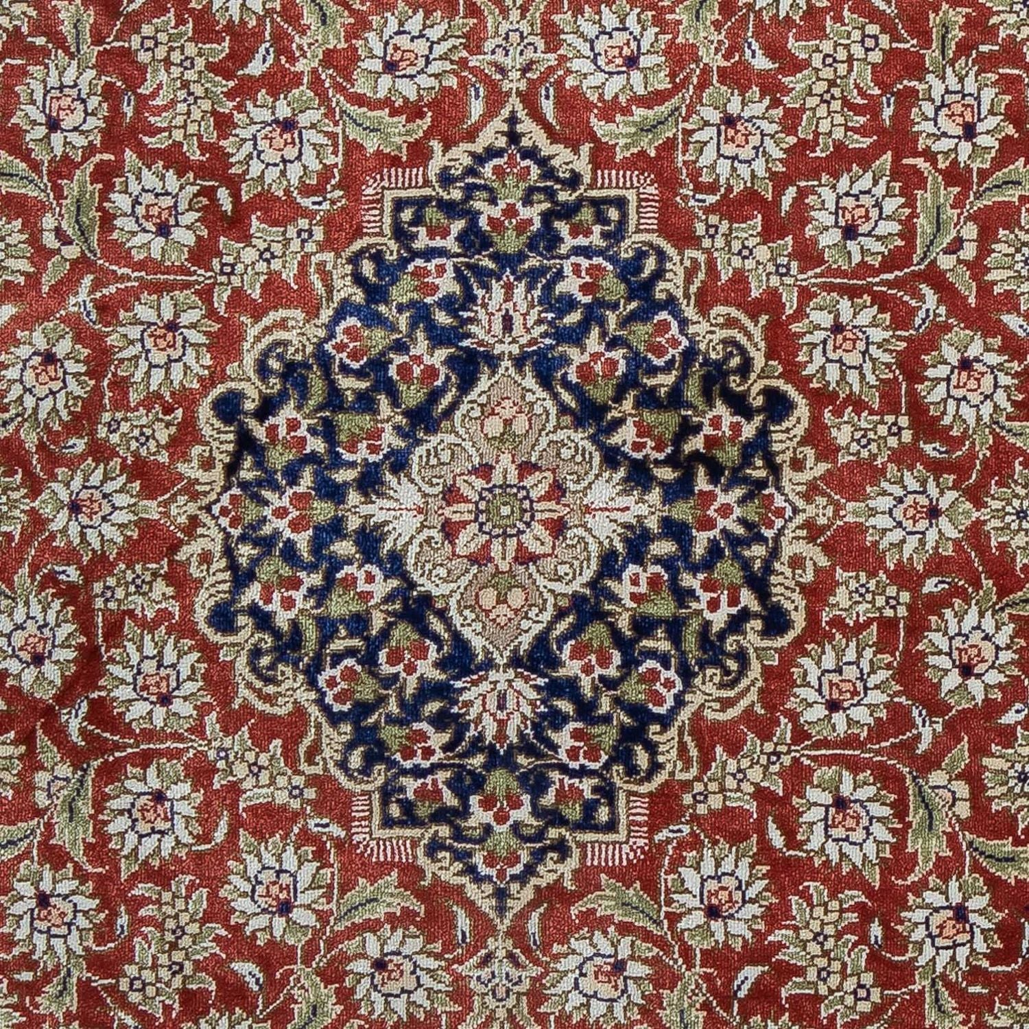 Tapis persan - Ghom - 86 x 60 cm - rouille