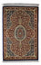 Tapis persan - Ghom - 93 x 60 cm - bleu foncé