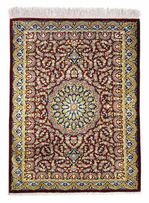 Tapis persan - Ghom - 78 x 57 cm - multicolore