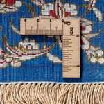 Tapis persan - Ghom - 80 x 55 cm - bleu foncé